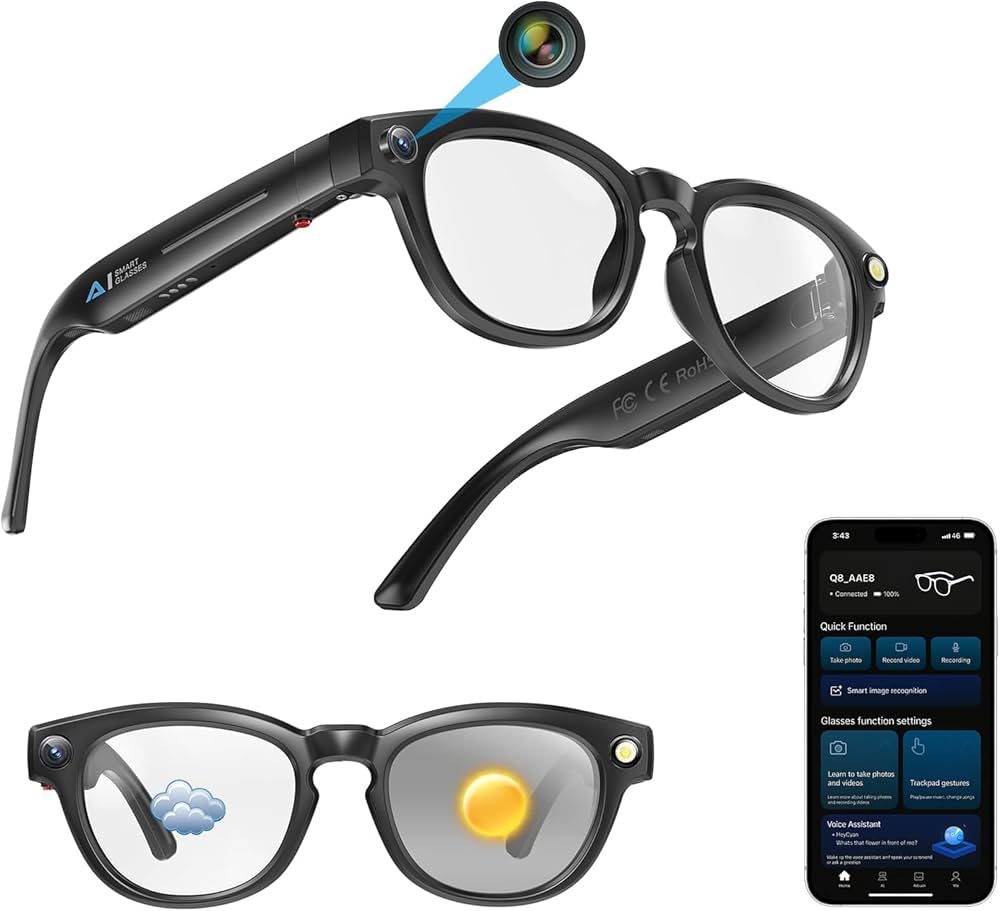 Smart Glasses AIMB-S1 M02 – AI Camera &amp; Bluetooth Smart Glasses