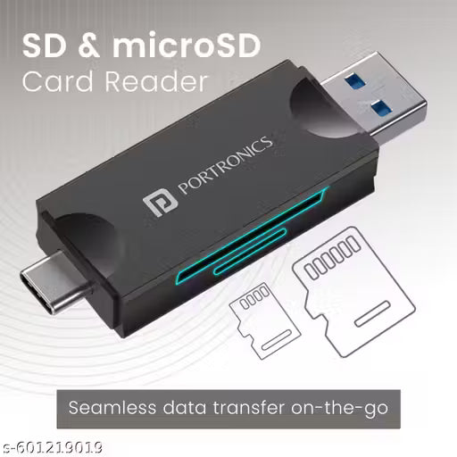 Portronics Mport 30 Plus Card Reader with Storage Case